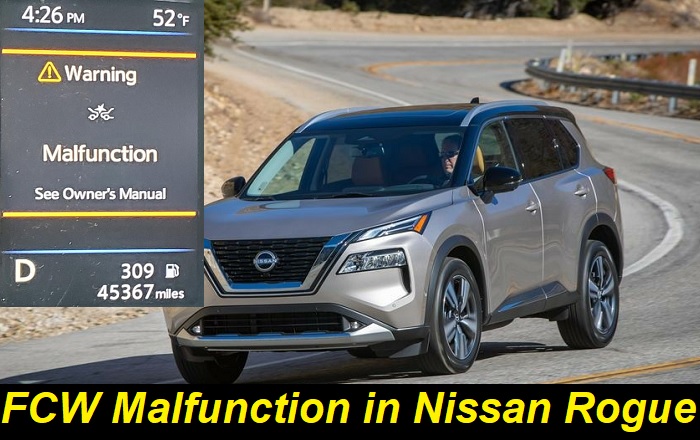 FCW malfunction nissan rogue